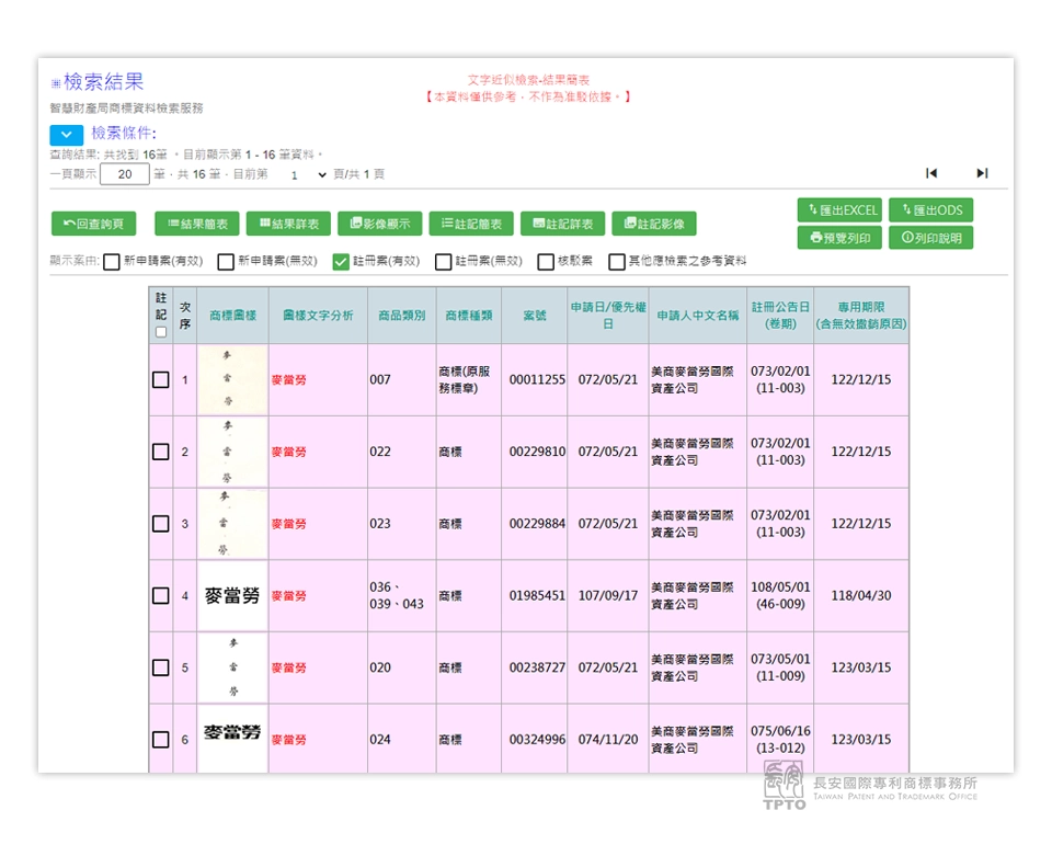 智慧財產局商標檢索系統-商標查詢方法步驟教學